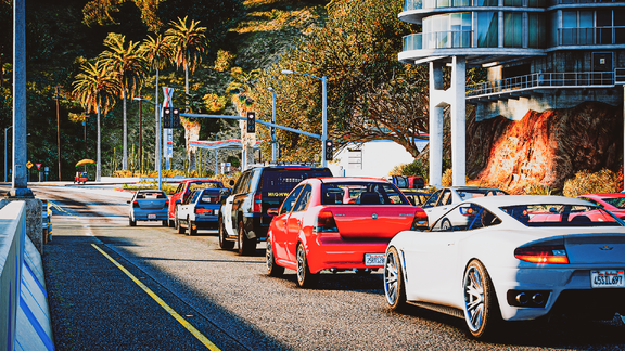 Traffic is a beach