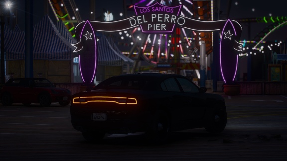 Dark night with Dodge Charger 2014'