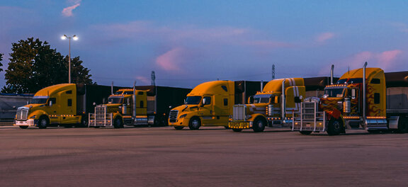 Yellow trucks