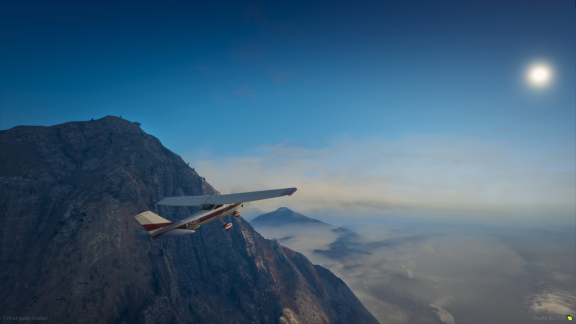Flying across Mount Chiliad