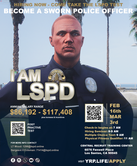 Team work makes the dream work. Become a sworn LSPD officer.