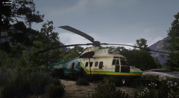 The Puma of the Sheriff's Department made an emergency landing [1]