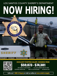 The Los Santos Sheriff's Department is hiring!